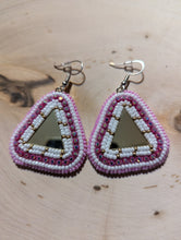 Load image into Gallery viewer, Pink Mirror Earrings
