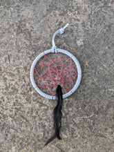 Load image into Gallery viewer, Small Grey and Pink Dream Catcher
