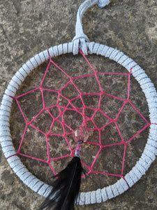 Small Grey and Pink Dream Catcher