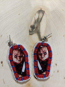 Chucky Coffin Earrings