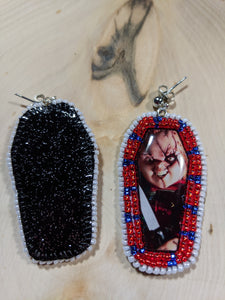 Chucky Coffin Earrings