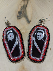 Michael Myers Coffin Earrings