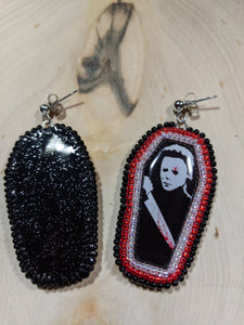 Michael Myers Coffin Earrings