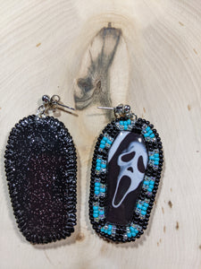 Scream Coffin Earrings
